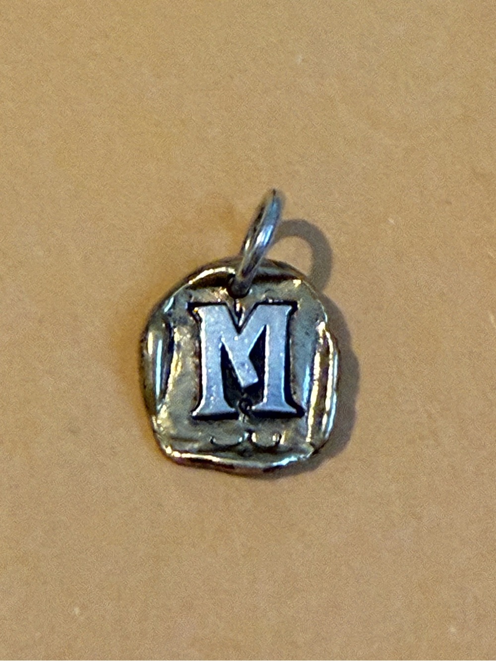 NWOT.  Waxing Poetic 'M' Initial Charm